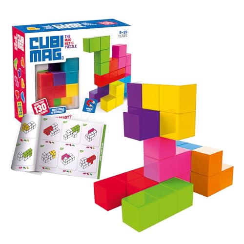 Ludilo - Cubimag | Juegos Educativos 6 Años O Más | Rompecabezas Niños | Bloques Magneticos para Niños Y Adultos | Puzzle 3D Niños 6 Años O Más | Imanes Niños