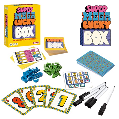 Ludilo - Super Mega Lucky Box | Juegos De Mesa Niños 8 Años Y Adultos | Juegos De Cartas para Niños Y Adultos | Juegos Reunidos 1 A 6 Jugadores | Juegos De Mesa Niños