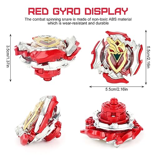 LUFEIS Beyblade Burst 2 Piezas Beyblade Burst Turbo, Bley Peonzas de Batalla, Peonzas Burst Batalla con Lanzador, Bey Bay Blade Turbo Metal Fusion para Niños Navidad Cumpleaños Regalo de Año Nuevo