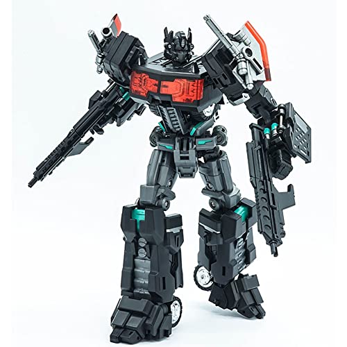 LUTUME Juguetes transformadores, Juguete Robot Metamórfico Serie G1 Oscuro Agotado CD-01 Optimus Prime Comandante Personajes De Acción - Altura 19 Cm, Edad 8 Y Más