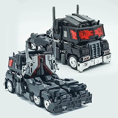 LUTUME Juguetes transformadores, Juguete Robot Metamórfico Serie G1 Oscuro Agotado CD-01 Optimus Prime Comandante Personajes De Acción - Altura 19 Cm, Edad 8 Y Más