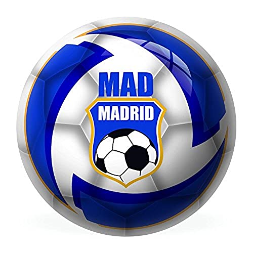 Madrid Balón 230 Mm PVC, Color Blanco y Azul (Multicolor), (Mondo 2589)