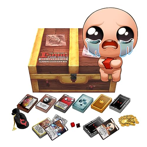 Maestro Media La unión de Isaac: Four Souls - Requiem Ultimate Collection | Juego de Cartas | A Partir de 14 años | 1-4 Jugadores | 30-60 Minutos de Tiempo de Juego