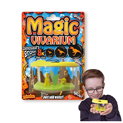 Magic Aquarium - Dinosaurios de Deluxebase. Cultiva Tus Propios Dinosaurios en Este Kit de pecera de Juguete para niños