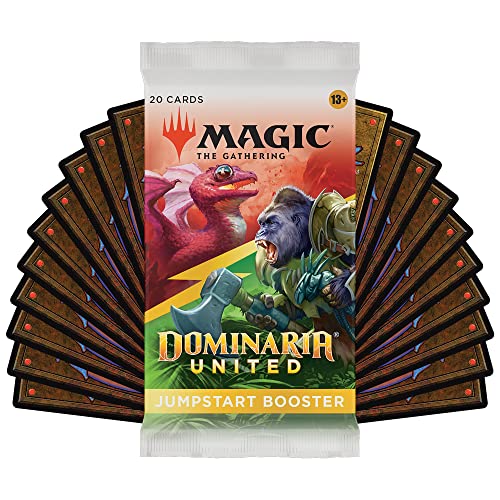 Magic The Gathering Caja de Sobres de Jumpstart de Dominaria Unida, de 18 Sobres (Versión en Inglés)