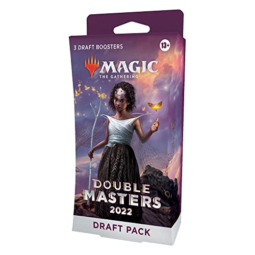 Magic The Gathering- Conjunto de 3 Sobres de Draft de Double Masters 2022, (Versión en Inglés), Multicolor (Wizards of The Coast D0654000)
