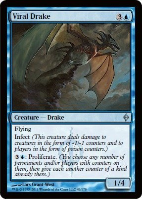 Magic: the Gathering - Drake Viral - New Phyrexia - Foil