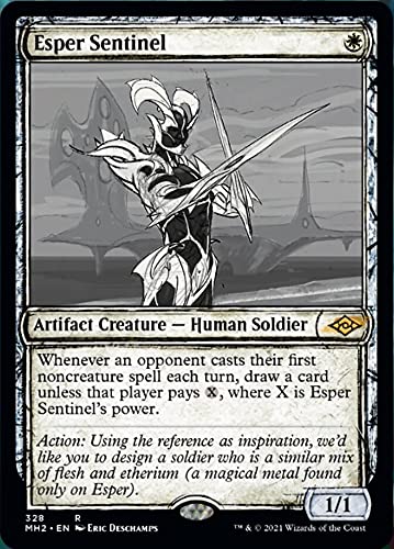 Magic: the Gathering - Esper Sentinel (328) - Escaparate (Sketch Art) - Modern Horizons 2