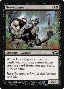 Magic: the Gathering - Gravedigger - Scavatombe - Magic 2012 Core Set