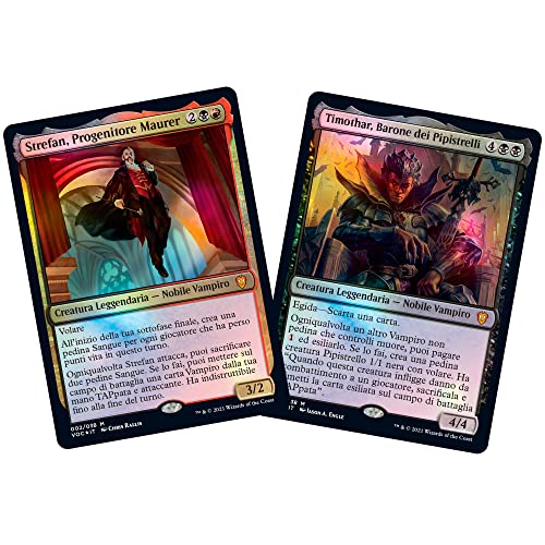 Magic The Gathering- Mazzo Commander di Innistrad: Promessa Cremisi-Stirpe vampirica (Negro-Rojo-versión Italiana) (Wizards of The Coast C90991030)