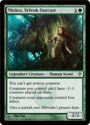 Magic: the Gathering - Melira, Sylvok Outcast - New Phyrexia - Foil