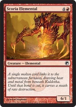 Magic: the Gathering - Scoria Elemental - Cicatrices de Mirrodin - Foil