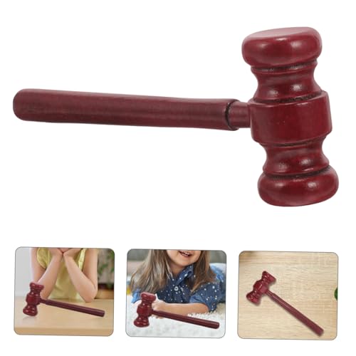 MAGICLULU 3 Piezas De Madera Juez Martillo Coche Juguetes Para Niños Juego De Rol Madera Corte Mazo Niños Coches Juguete Juez Mazos Parte Trasera De Madera Abogado Martillo Juez Mazo Prop