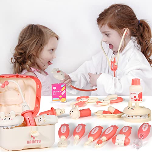 Maletin Doctora Kit para Niñas Niños,Kit Maletin de Doctor y Enfermera,Juegos de Imitacion Regalos para Niñas Niños 3 4 5 6 Años…