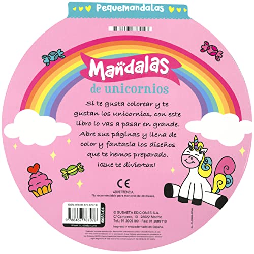 Mandalas de unicornios (Pequemandalas)