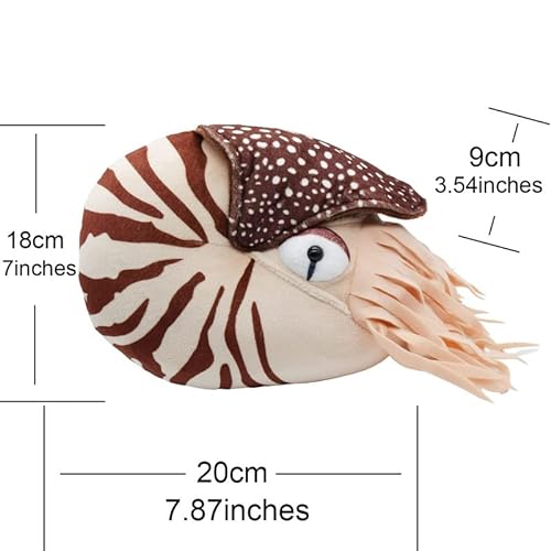 MAOWO Planet Nautilus - Peluche de animales marinos realistas