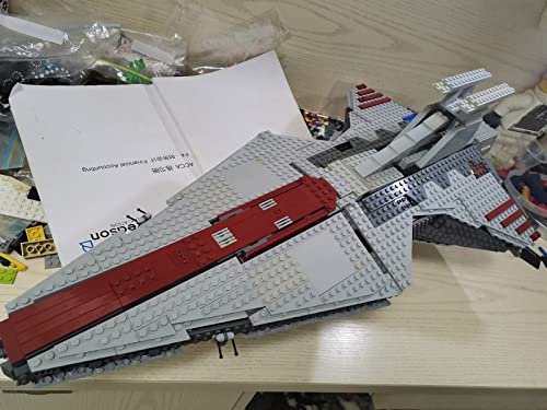 Maqueta de crucero de asalto de la República de clase Venator, destructor estelar Venator compatible con LG UCS - 2565 piezas