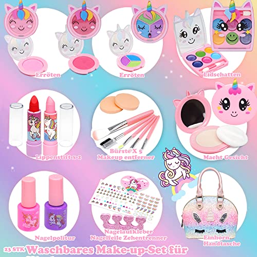 Maquillaje para Niñas Juguetes para Chicas - Coffret Maquillage Enfant Filles Makeup Set, Cadeau de Noël Anniversaire Jouet pour Princesse Fille 4 5 6 8 10-12 ANS