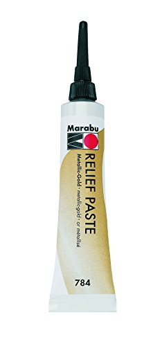 Marabu Reliefpaste, Metallic-Gold, 20 ml in Tube, MR130707784