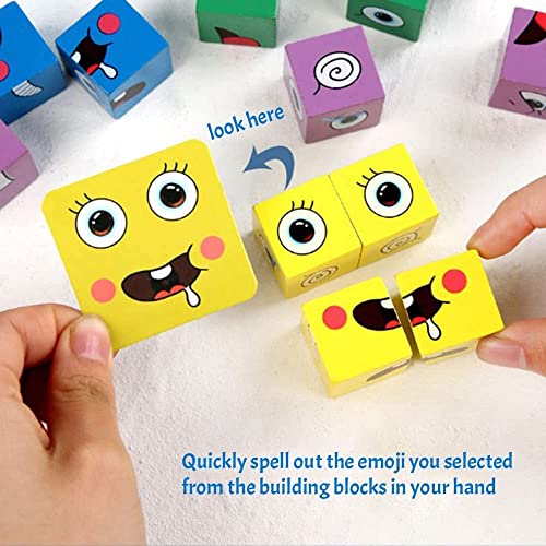 MARAYAN,Cubo de Construcción,Juegos de Mesa Infantiles,Magic Block Game,Juguetes niños 3 4 5 6 años,Puzzle Juego de Madera,Battles de Inteligencia Interactiva,Juego Educativo,Regalo para niños