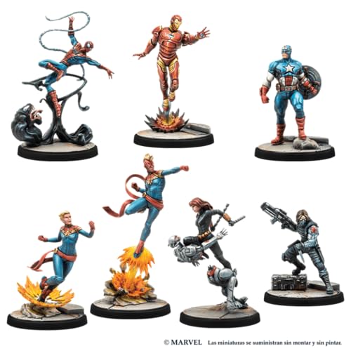 Marvel Crisis Protocol Caja Inicial - Juego de Miniaturas en Español