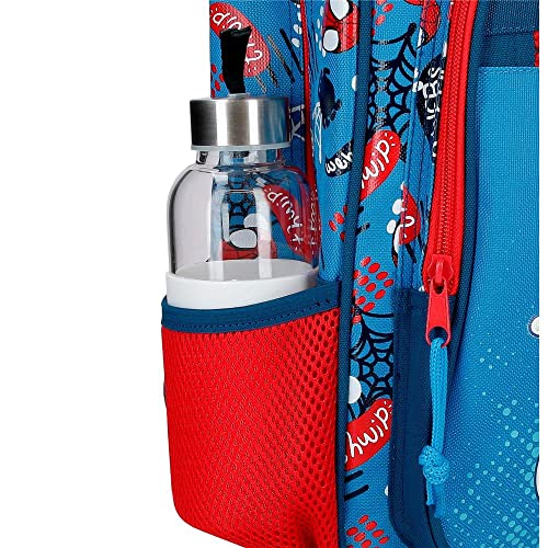 Marvel Go Webs go Mochila Guardería Adaptable Azul 23x25x10 cms Poliéster 5,75L