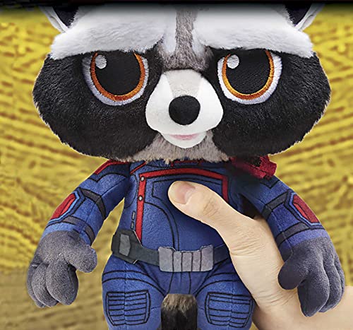 Marvel Guardianes de la Galaxia Peluche Rocket, juguete con movimiento y sonidos, regalo +3 anos (Mattel HPV36)