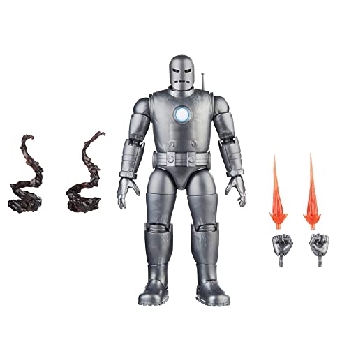 Marvel Hasbro Legends Series Iron Man (Modelo 01) Vengadores 60 Aniversario Coleccionable Figura de acción de 6 Pulgadas