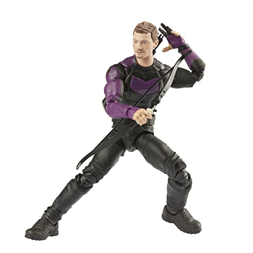 Marvel - Legends Series Disney Plus - Figura Coleccionable de Hawkeye de 15 cm - 4 Accesorios y 1 Pieza de Figura para armar