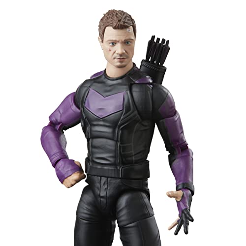 Marvel - Legends Series Disney Plus - Figura Coleccionable de Hawkeye de 15 cm - 4 Accesorios y 1 Pieza de Figura para armar