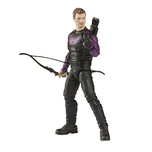 Marvel - Legends Series Disney Plus - Figura Coleccionable de Hawkeye de 15 cm - 4 Accesorios y 1 Pieza de Figura para armar