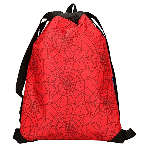 Marvel Spiderman Protector mochila Saco Rojo 30x40 cms Poliéster 0,6L