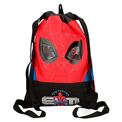 Marvel Spiderman Protector mochila Saco Rojo 30x40 cms Poliéster 0,6L