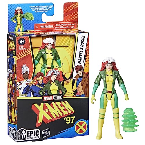 Marvel Studios X-Men Epic Hero Series Rogue Action Figure, 4 Inch Action Figures, Super Hero Toys, X-Men Action Figures, Ages 4 and Up