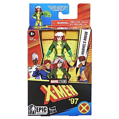 Marvel Studios X-Men Epic Hero Series Rogue Action Figure, 4 Inch Action Figures, Super Hero Toys, X-Men Action Figures, Ages 4 and Up