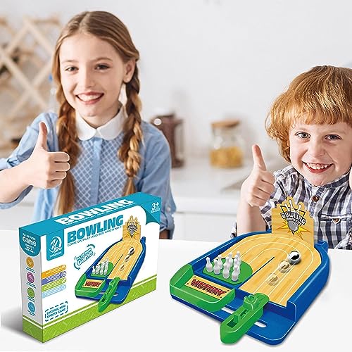 Mashin 10 Pcs Bolos Escritorio | Juegos Bolos Divertidos - Regalos Juguetes Escritorio para niños Adultos, Bolos Mesa, Bolos Escritorio para el hogar