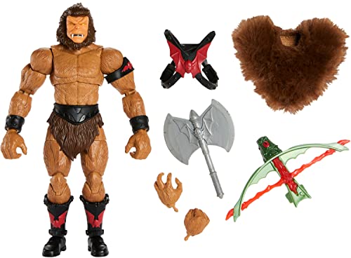 Masters del Universo MOTU Grizzlor Figura de acción con accesorios, juguete +6 años (Mattel HLB48)