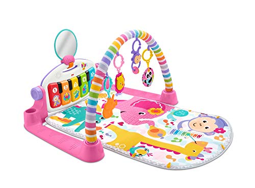 Mattel-FWT25 Gimnasio Piano Pataditas Manta de Juego en inglés para bebé recién Nacido, Multicolor, 1 Count (Pack of 1) (FWT25)