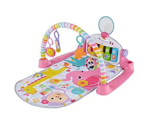 Mattel-FWT25 Gimnasio Piano Pataditas Manta de Juego en inglés para bebé recién Nacido, Multicolor, 1 Count (Pack of 1) (FWT25)