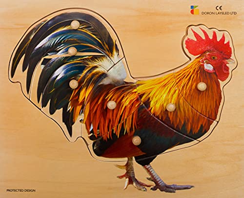 MBS BSM- Juego Empotrado – Puzzle Le COQ, Color Madera (E72511490)