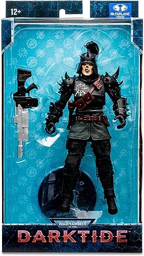 McFarlane Juguetes, Warhammer 4000 Darktide Traitor Guard Figura de acción Exclusiva con 22 Partes móviles, Figura Coleccionable Multicolor Warhammer con Base de Soporte de coleccionista, a Partir de