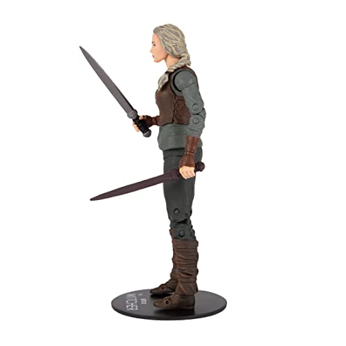 McFarlane Toys Netflix The Witcher Ciri (temporada 2) Figura de acción de 7 pulgadas con accesorios