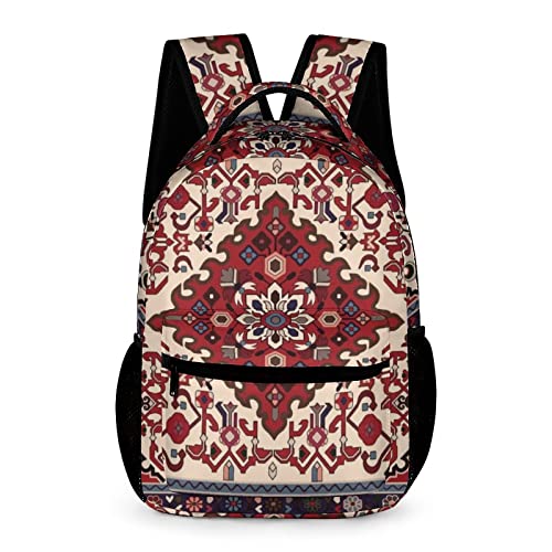 Melbrakin Mochila tribal persa para niños, adolescentes, mujeres, hombres, bolsa de viaje para estudiantes, mochila para niños, mochila informal ligera