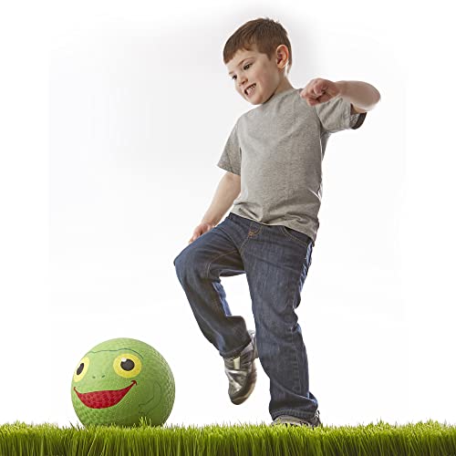 Melissa & Doug Sunny Patch Froggy Classic Rubber Kickball - Se vende desinflado