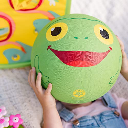 Melissa & Doug Sunny Patch Froggy Classic Rubber Kickball - Se vende desinflado