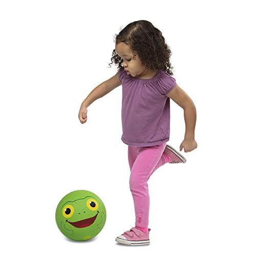 Melissa & Doug Sunny Patch Froggy Classic Rubber Kickball - Se vende desinflado