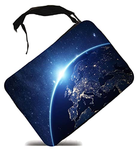 MERCHANDMANIA Estuche Horizonte Planeta Tierra Sol Continente Scholar Case.