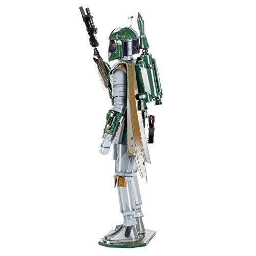 Metal Earth Puzzle 3D Boba Fett. Rompecabezas De Metal De Star Wars. Maquetas Para Construir Para Adultos Nivel Desafiante De 10.41 X 8.13 X 18.29 Cm