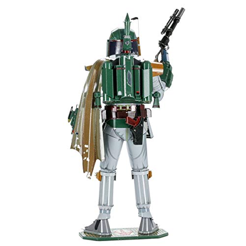 Metal Earth Puzzle 3D Boba Fett. Rompecabezas De Metal De Star Wars. Maquetas Para Construir Para Adultos Nivel Desafiante De 10.41 X 8.13 X 18.29 Cm