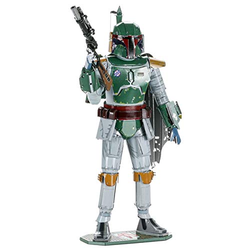 Metal Earth Puzzle 3D Boba Fett. Rompecabezas De Metal De Star Wars. Maquetas Para Construir Para Adultos Nivel Desafiante De 10.41 X 8.13 X 18.29 Cm